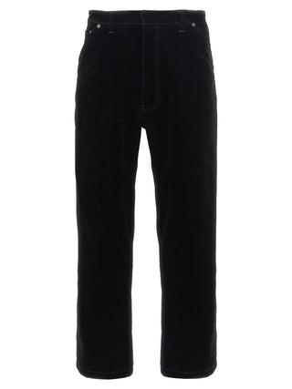 Prada Black Cotton Casual Pants