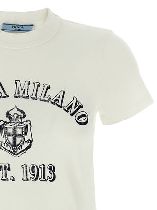 Prada White Cotton T-Shirt