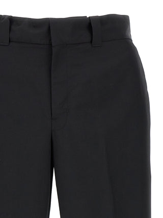 Prada Black Virgin Wool Casual Pants