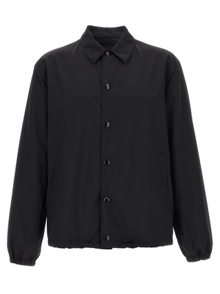 Prada Black Virgin Wool Full-Length Jacket