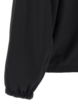 Prada Black Virgin Wool Full-Length Jacket