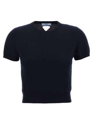 Prada Blue Cashmere Cardigan