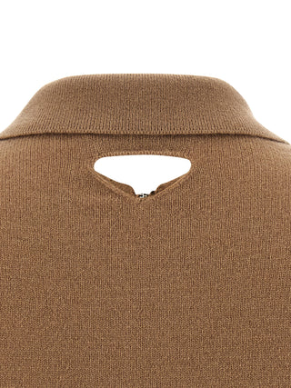 Prada Beige Cashmere Polo Shirt