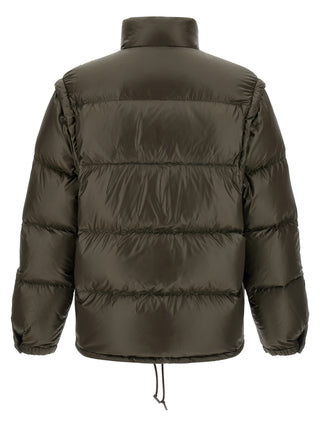 Prada Gray Recycled Polyamide Full-Length Jacket