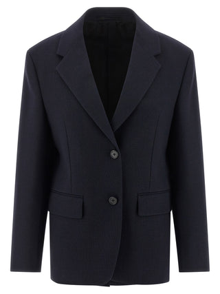 Prada Blue Virgin Wool Blazer