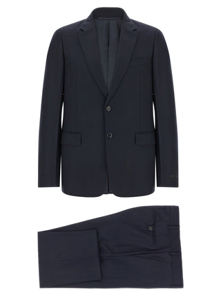 Prada Blue Virgin Wool Two-Piece Suit