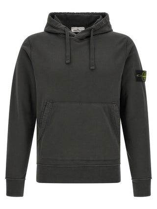 Stone Island Gray Cotton Sweatshirt