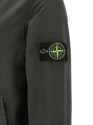 Stone Island Gray Cotton Sweatshirt