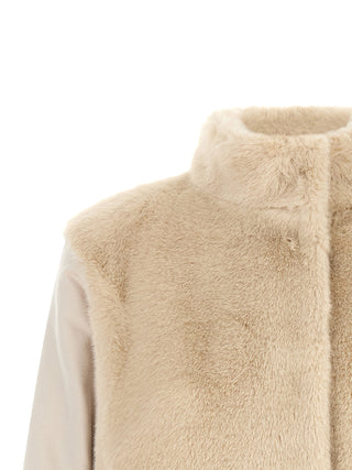 Herno Resort Faux Fur Long Jacket