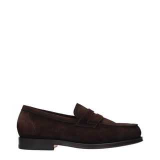 Santoni Suede Slip-On Loafers