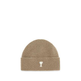 Ami Paris Ami de Coeur Ribbed Wool Beanie