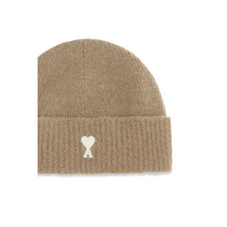 Ami Paris Ami de Coeur Ribbed Wool Beanie