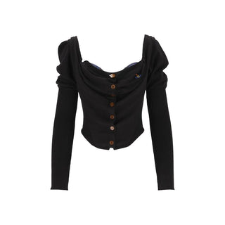Vivienne Westwood Black Silk Cardigan