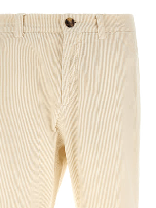 Brunello Cucinelli Beige Cotton Casual Pants