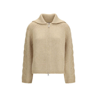 Moncler Beige Alpaca Vicugna Pacos Cardigan