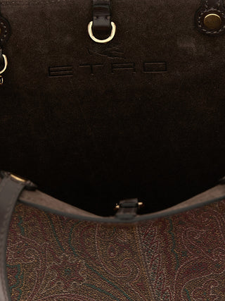 Etro Brown Cotton Tote Bag