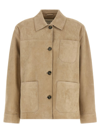 Weekend Max Mara Ghiera Leather Shirt Jacket