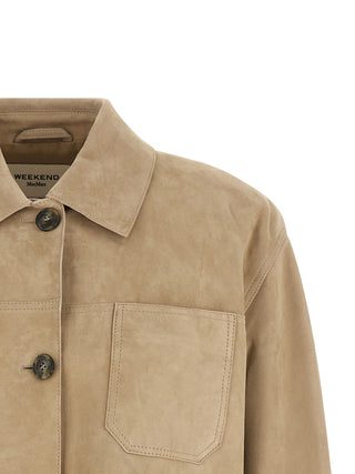 Weekend Max Mara Ghiera Leather Shirt Jacket