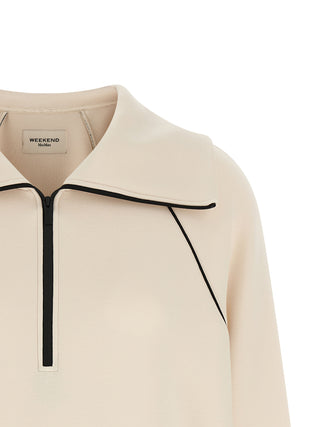Weekend Max Mara Half-Zip Mohair Sweatshirt