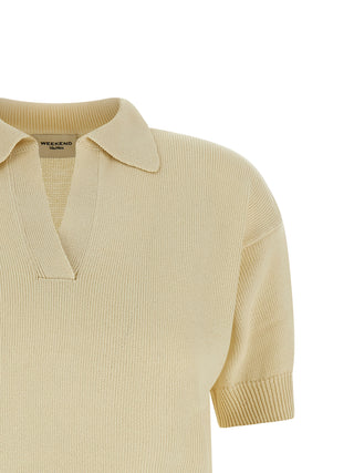 Weekend Max Mara Albero Cotton Polo Top