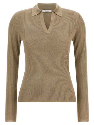 Max Mara Gergo Silk and Cashmere Polo Sweater