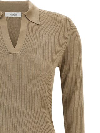 Max Mara Gergo Silk and Cashmere Polo Sweater