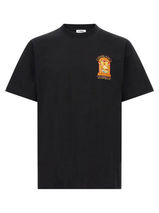 Casablanca Black Organic Cotton T-Shirt