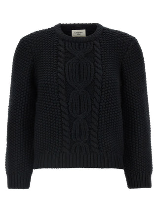 Saint Laurent Black Wool Cardigan