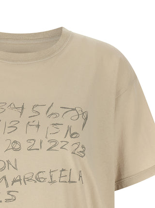 Maison Margiela Beige Cotton T-Shirt