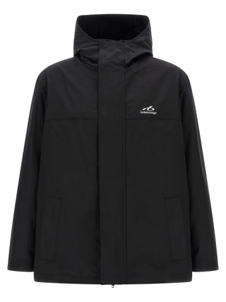 Balenciaga Black Polyester Parka