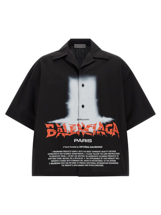Balenciaga Black Cotton Blouse