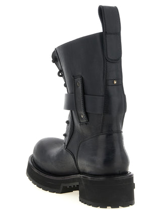 Balenciaga Black Calfskin Ankle Boots