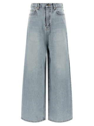 Balenciaga Blue Cotton Relaxed Fit Jeans