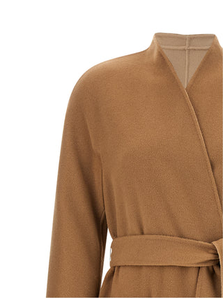 Max Mara Studio Nodo Reversible Wool Coat