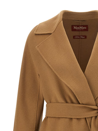Max Mara Studio Cles Virgin Wool Robe Coat