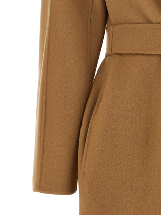 Max Mara Studio Cles Virgin Wool Robe Coat