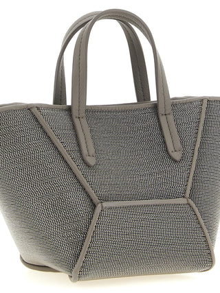 Brunello Cucinelli Gray Calfskin Handbag