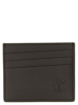 Brunello Cucinelli Black Calfskin Cardholder