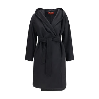 Max Mara Studio Newmang Hooded Wool Coat