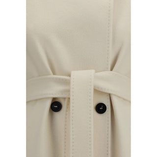 Max Mara Studio Double-Breasted Belted Wool Coat