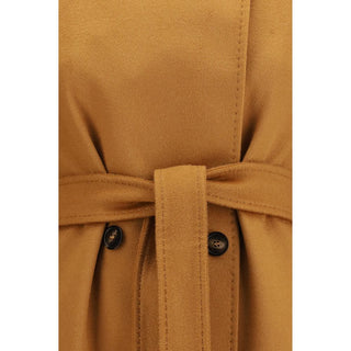 Max Mara Studio Double-Breasted Belted Wool Coat