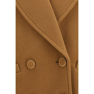 Chloé Brown Wool Oves Aries Coat