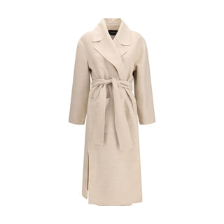 Fabiana Filippi Beige Wool Oves Aries Coat
