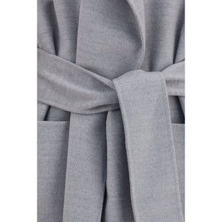 Fabiana Filippi Gray Wool Oves Aries Coat