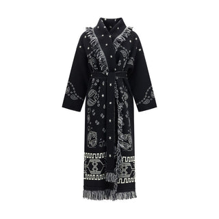 Alanui Black Wool Oves Aries Coat
