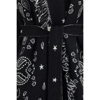 Alanui Black Wool Oves Aries Coat