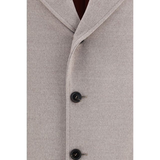 Brunello Cucinelli Beige Wool Oves Aries Coat