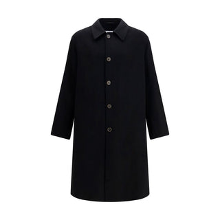 MM6 Black Wool Oves Aries Coat