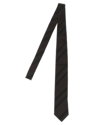 Brunello Cucinelli Brown Silk Tie