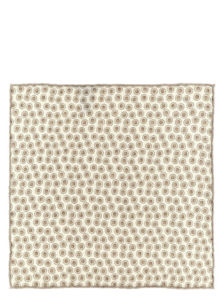 Brunello Cucinelli Beige Silk Foulard
